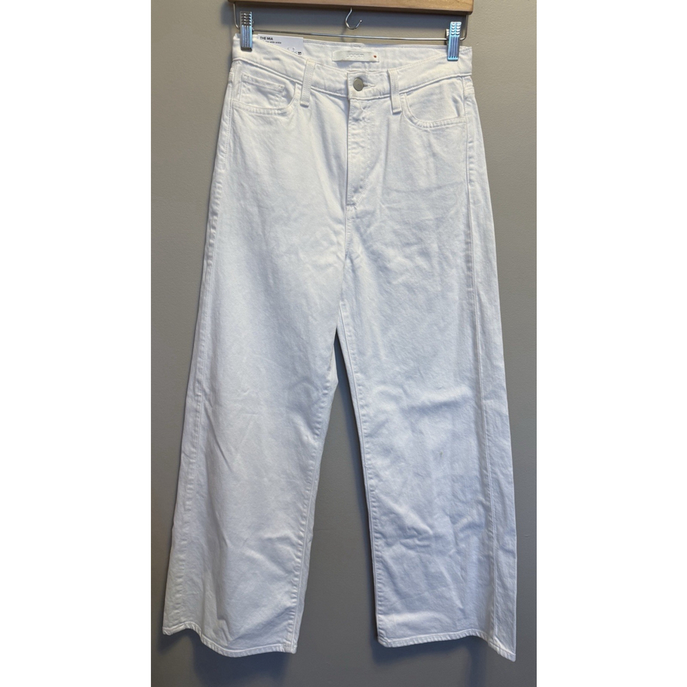 Joe's Jeans MIA Size 28 High‎ Rise Wide Leg Vintage Stretch White Ankle NWT Read